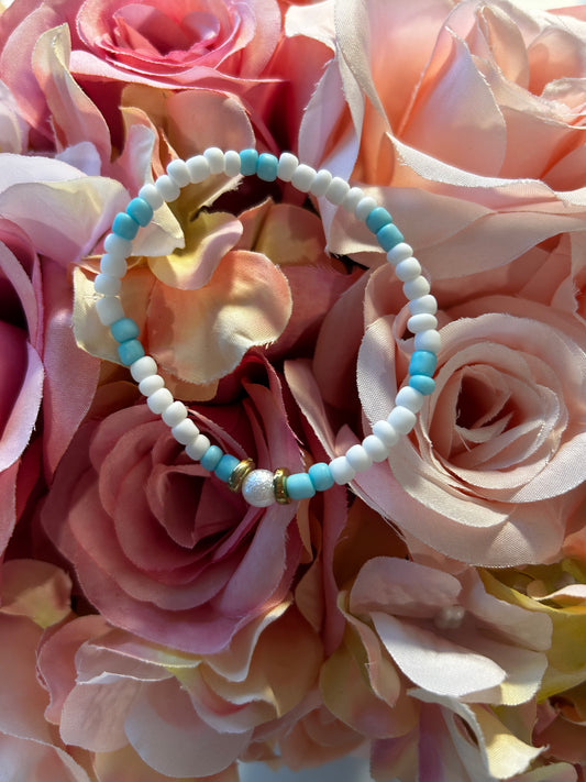 🌊 Seafoam Pearl Bracelet 🤍